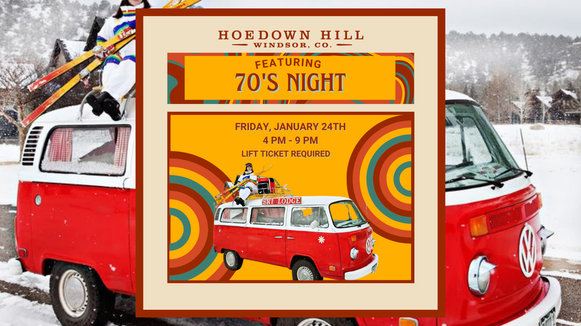 70's night at Hoedown Hill