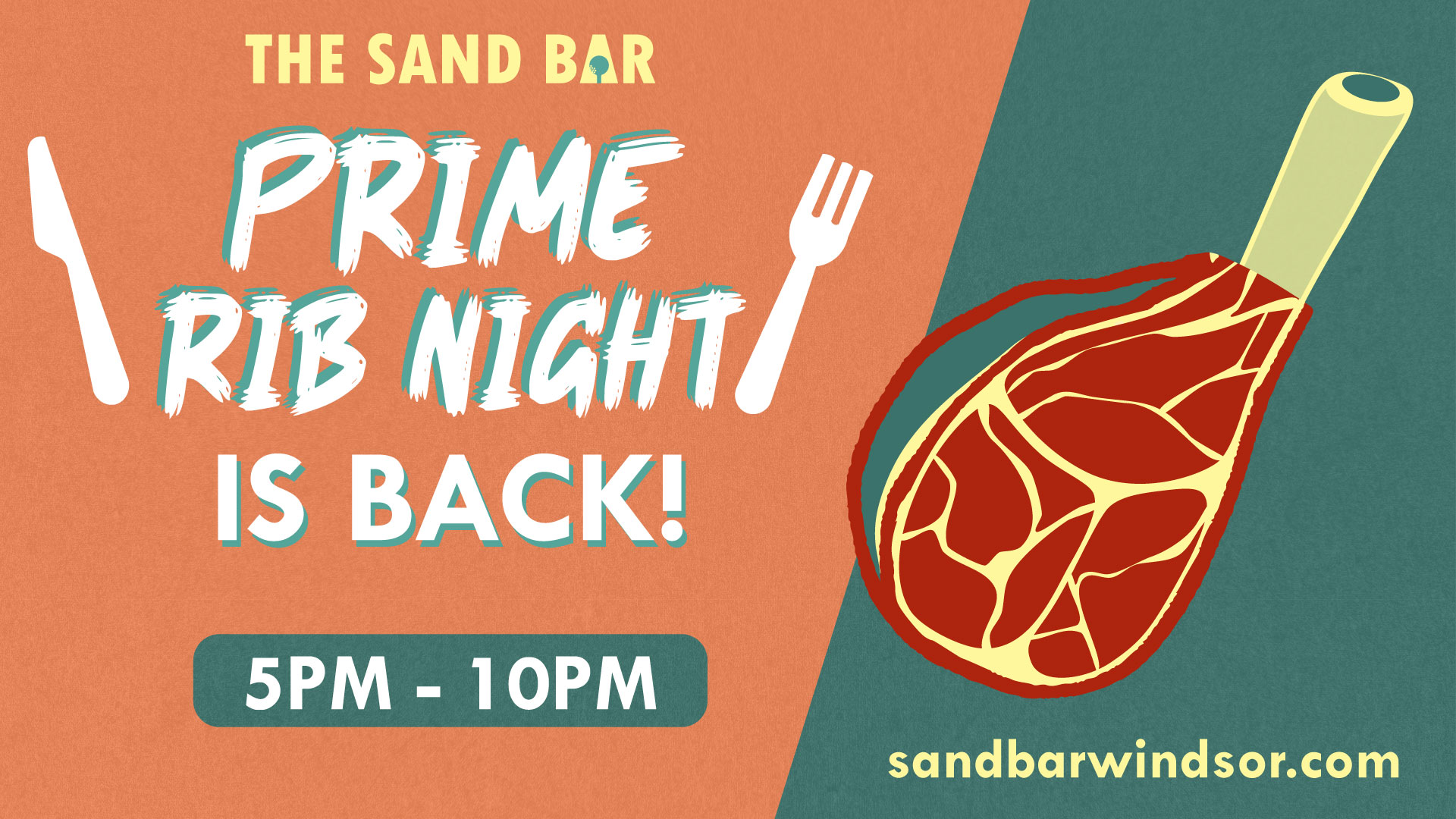 The Sand Bar Prime Rib Night Promotion