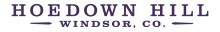 Hoedown Hill logotype in purple